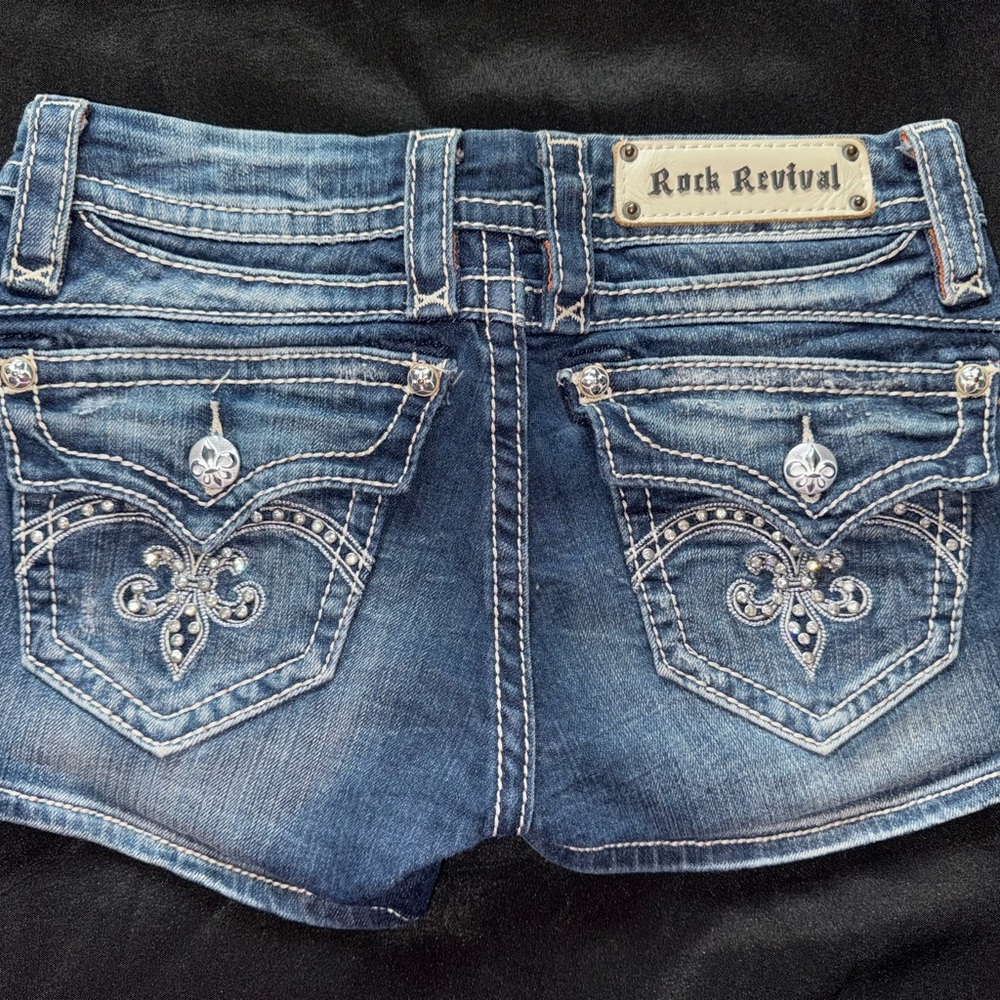 Rock Revival Women's Blue Denim Shorts